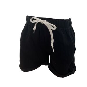 PINK Black Shorts with White Drawstring